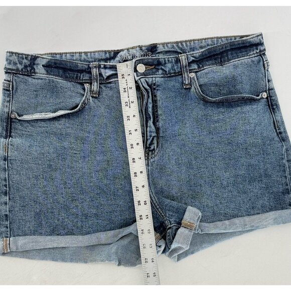 Wild Fable Plus‎ Size High Rise Cuffed Denim Short Shorts Sz 18/34R Summer  Boho - Picture 5 of 7